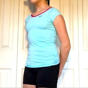 2 Grey/Blue Nike dry Fit shirts